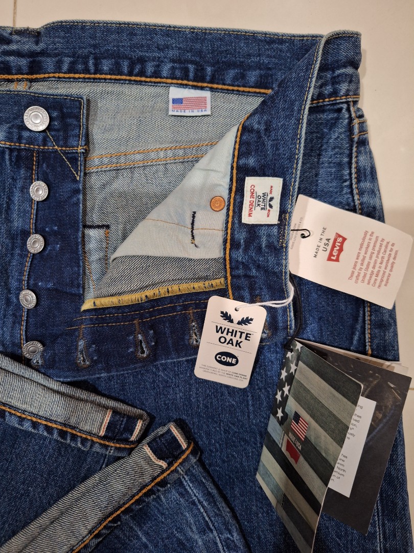 Levis 501 selvedge white oak made in USA