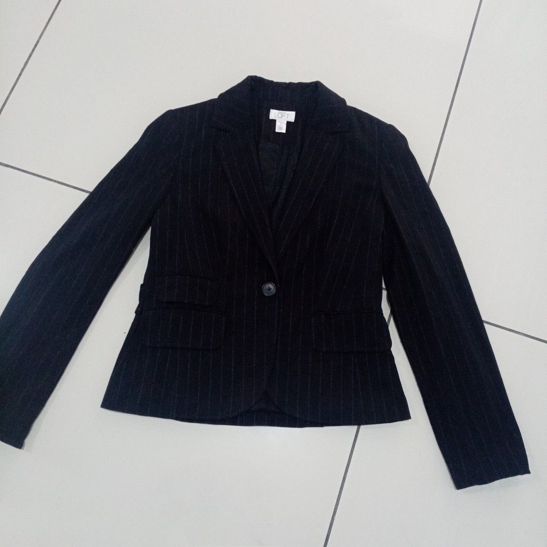 LOFT Ann Taylor Women Black Blazer Women s Fashion Coats