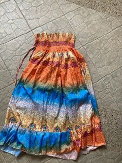 Long colourful skirt