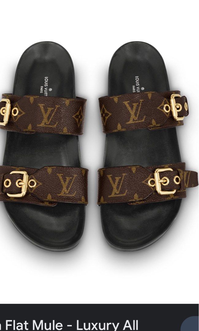Louis Vuitton Bom dia mule sandales (40), Luxury, Sneakers & Footwear on  Carousell