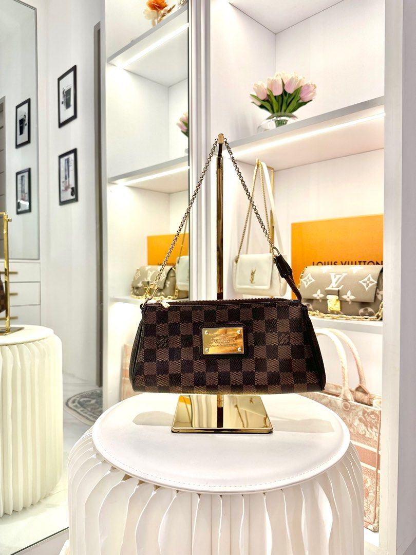 Louis Vuitton Eva Clutch Damier Ebene, Luxury, Bags & Wallets on