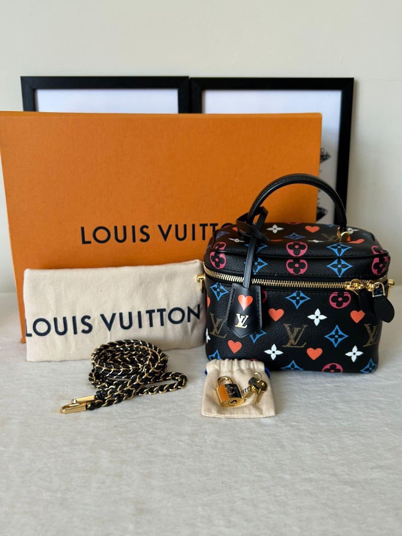Louis Vuitton // Black Multi Monogram Game On Vanity PM Bag – VSP