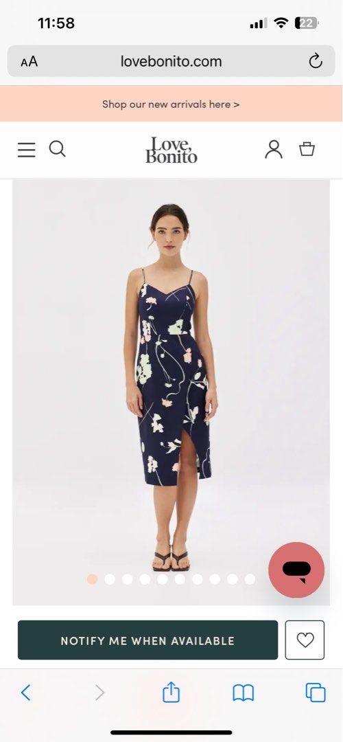 Love bonito rosslynne camisole dress in springday dream