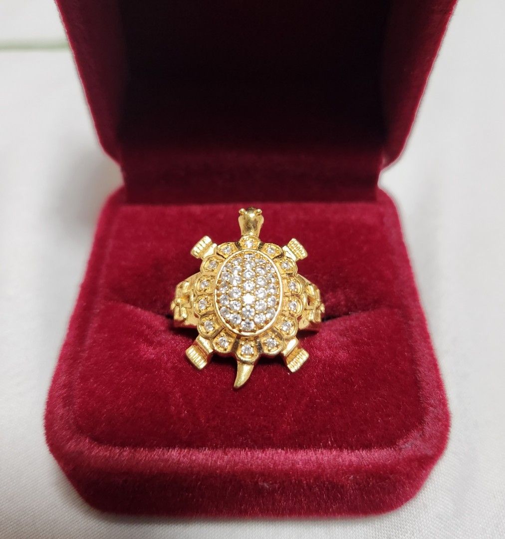 Lucky Tortoise 916 Gold Ring
