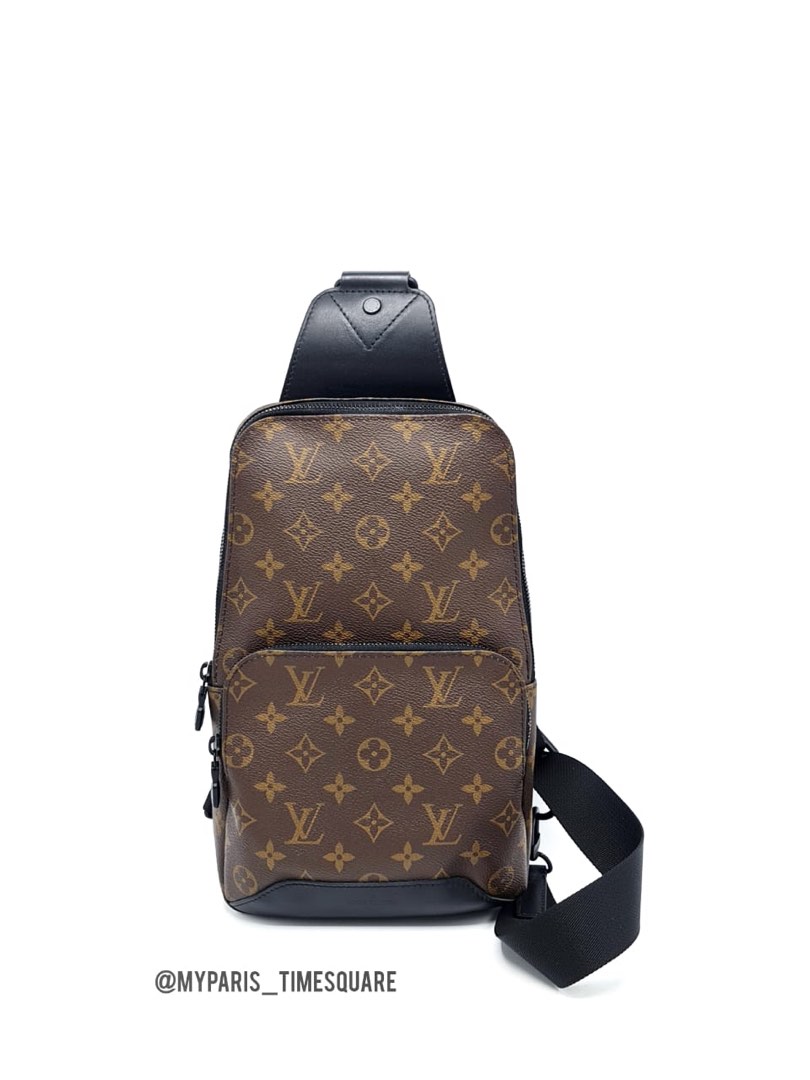 L.V. Monogram Canvas Avenue Sling Bag, Luxury, Bags & Wallets on Carousell