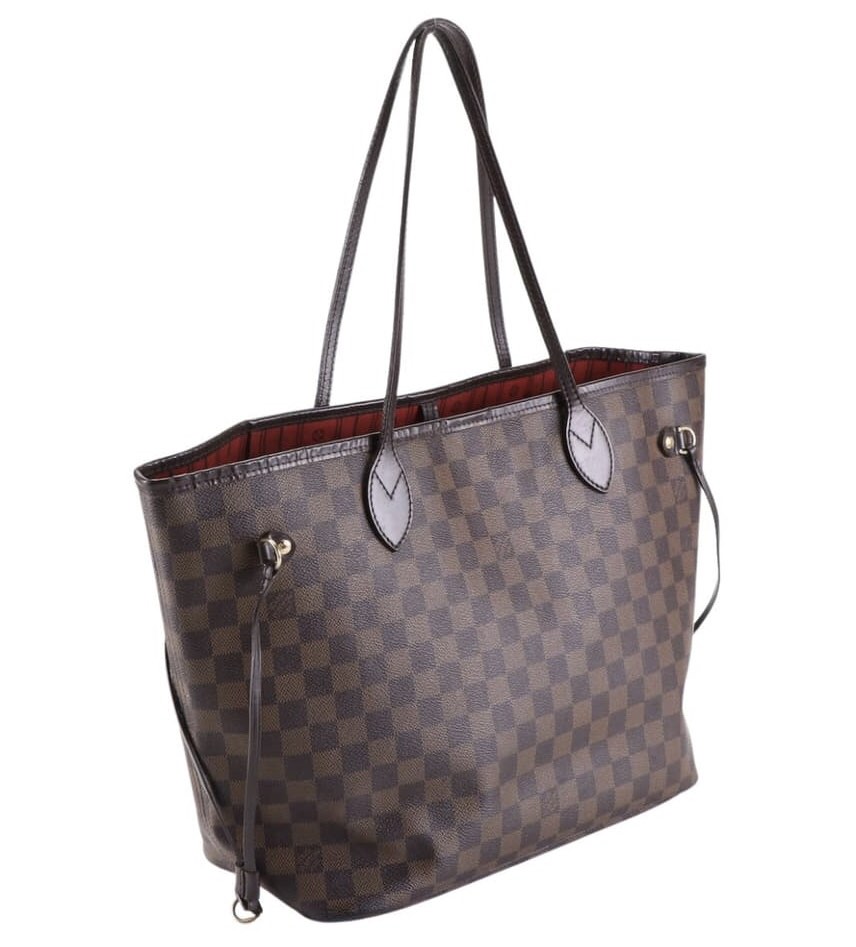 LV neverfull Damier Eben PM, Luxury, Bags & Wallets on Carousell