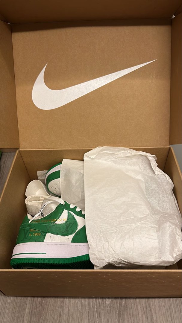 lv nike air force ones