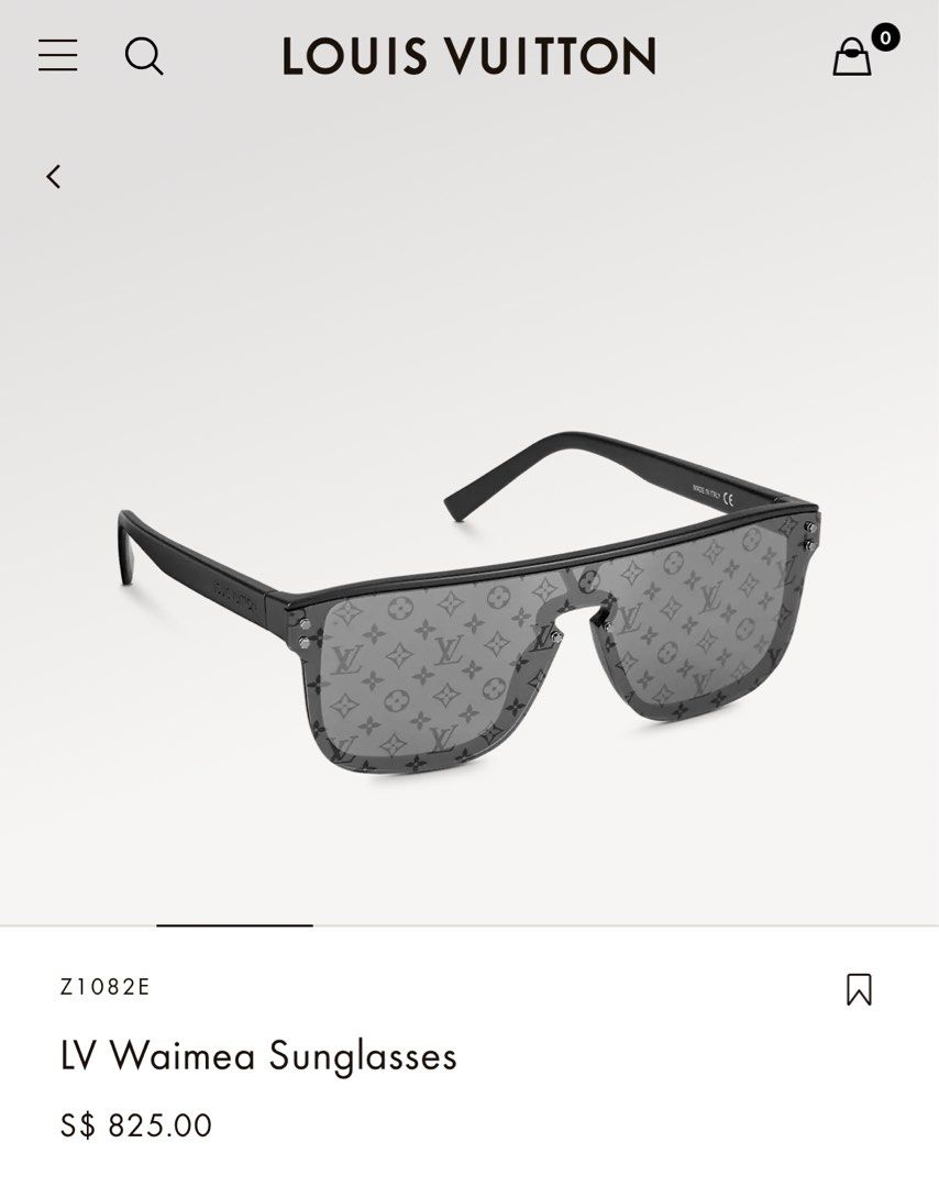 Louis Vuitton Monogram LV Waimea Sunglasses 2022 Ss, Blue, One Size