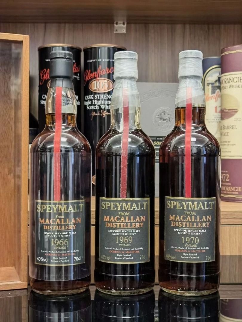 實力收購麥卡倫Macallan 1966 1969 1970 G&M - Speymalt - Macallan