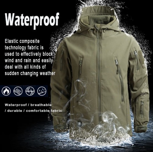 Military shark skin lightweight top tactical jacket