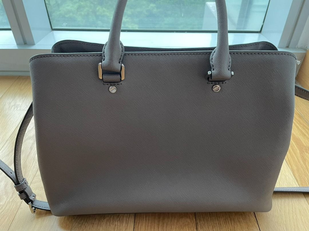 Edith Large Saffiano Leather Satchel