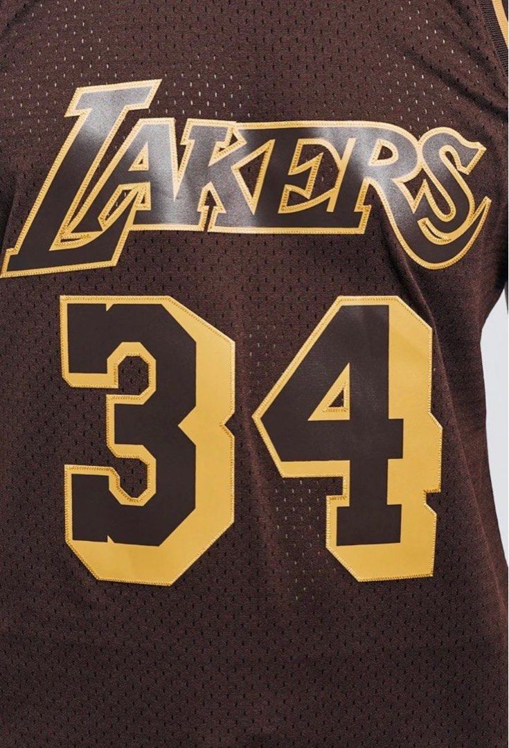 Mitchell & Ness Los Angeles Lakers '1996 Shaquille O'Neal' NBA Legacy  Jersey (Light Gold) SMJYGS18177-LALLTGD96SON