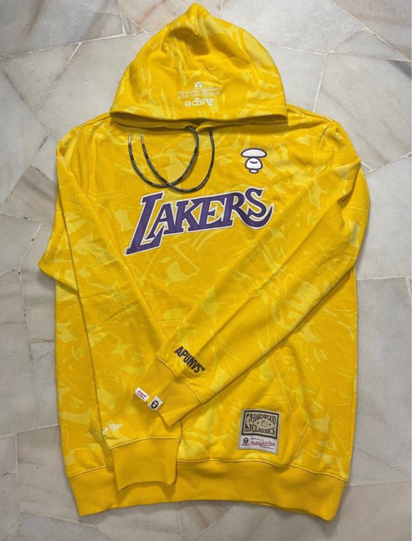 Mitchell Ness AAPE Lakers Hoodie