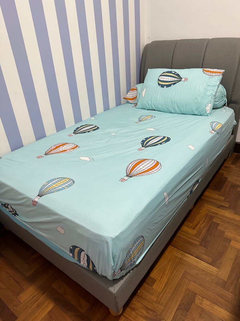 Moving out sale! Trundle bed supersingle for sale!, Furniture & Home