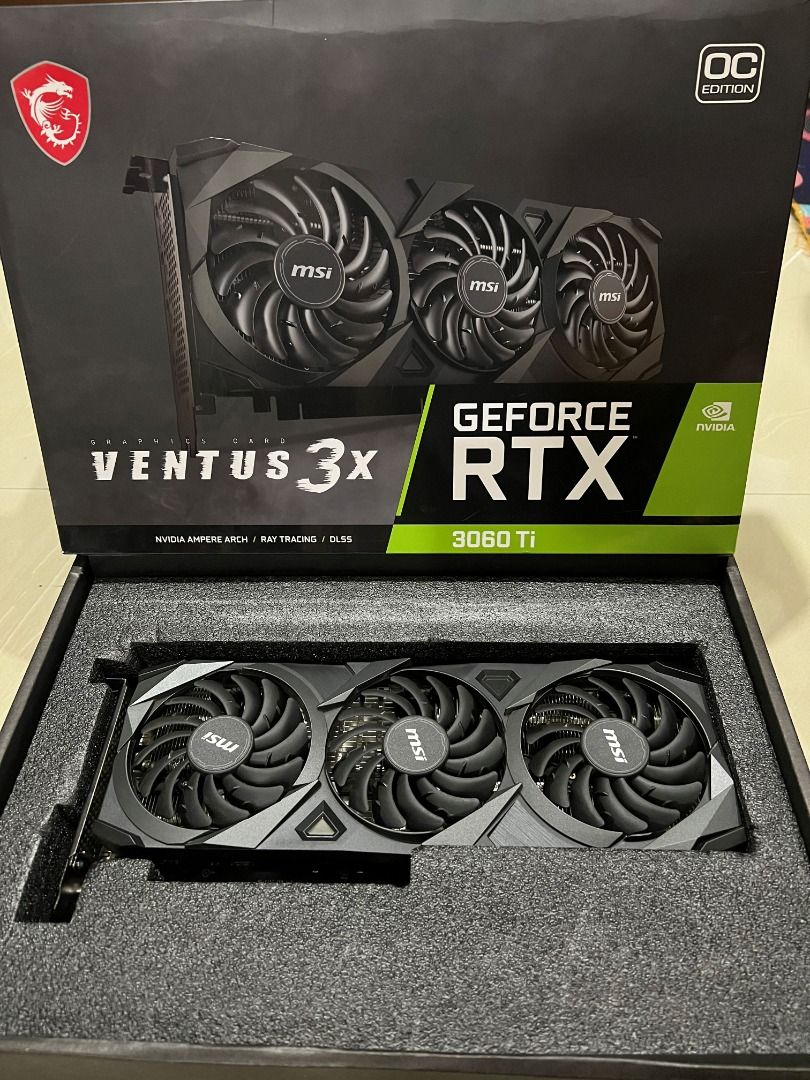 MSi VENTUS 3X 3060Ti 3 fans Under Warranty Computers Tech