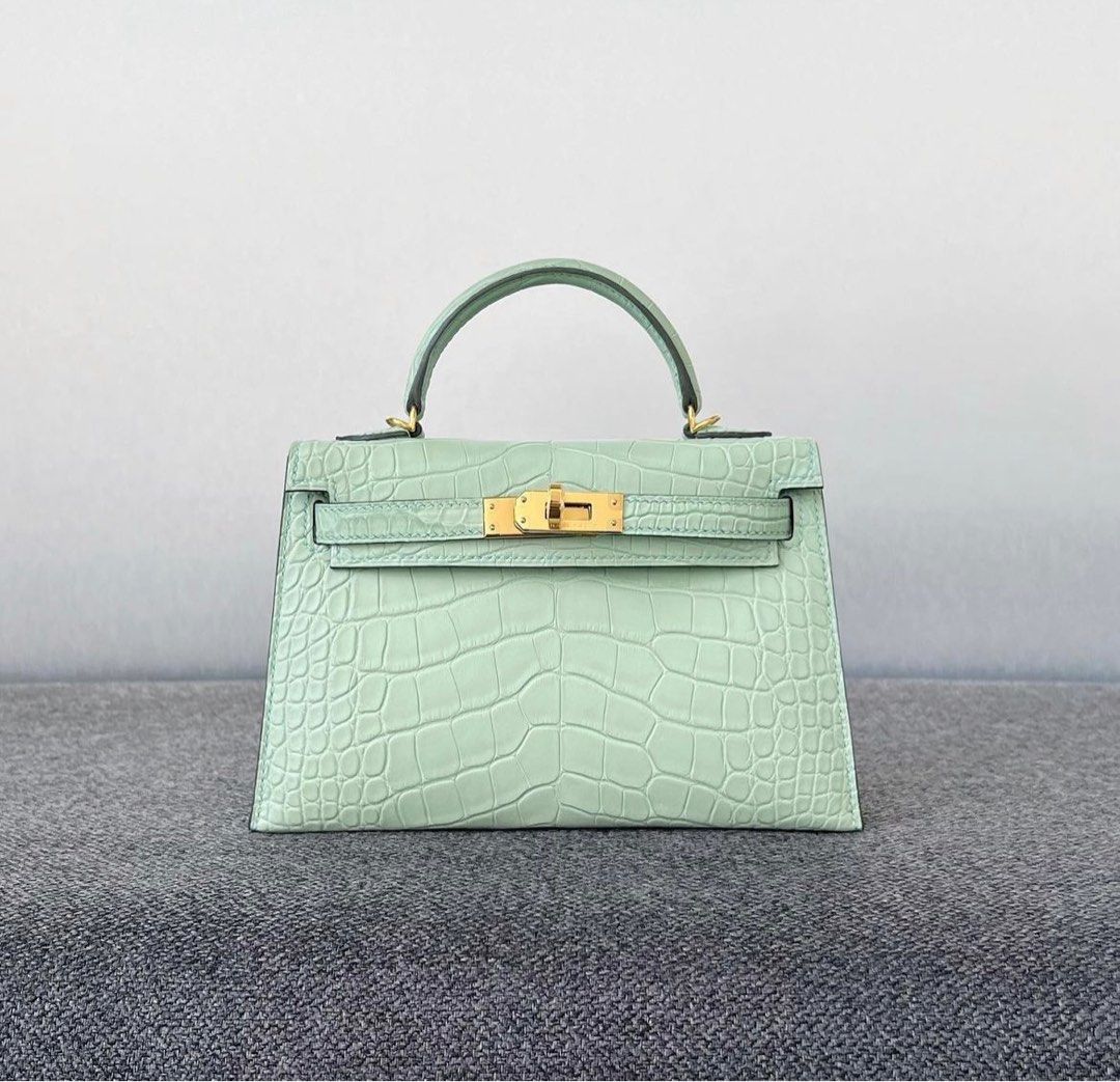 Hermes Kelly 20 - Celeste, Luxury, Bags & Wallets on Carousell