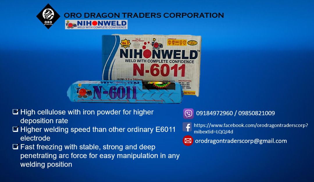 NIHONWELD WELDING ROD 6011 3.2mm (1/8 x 14 in) on Carousell