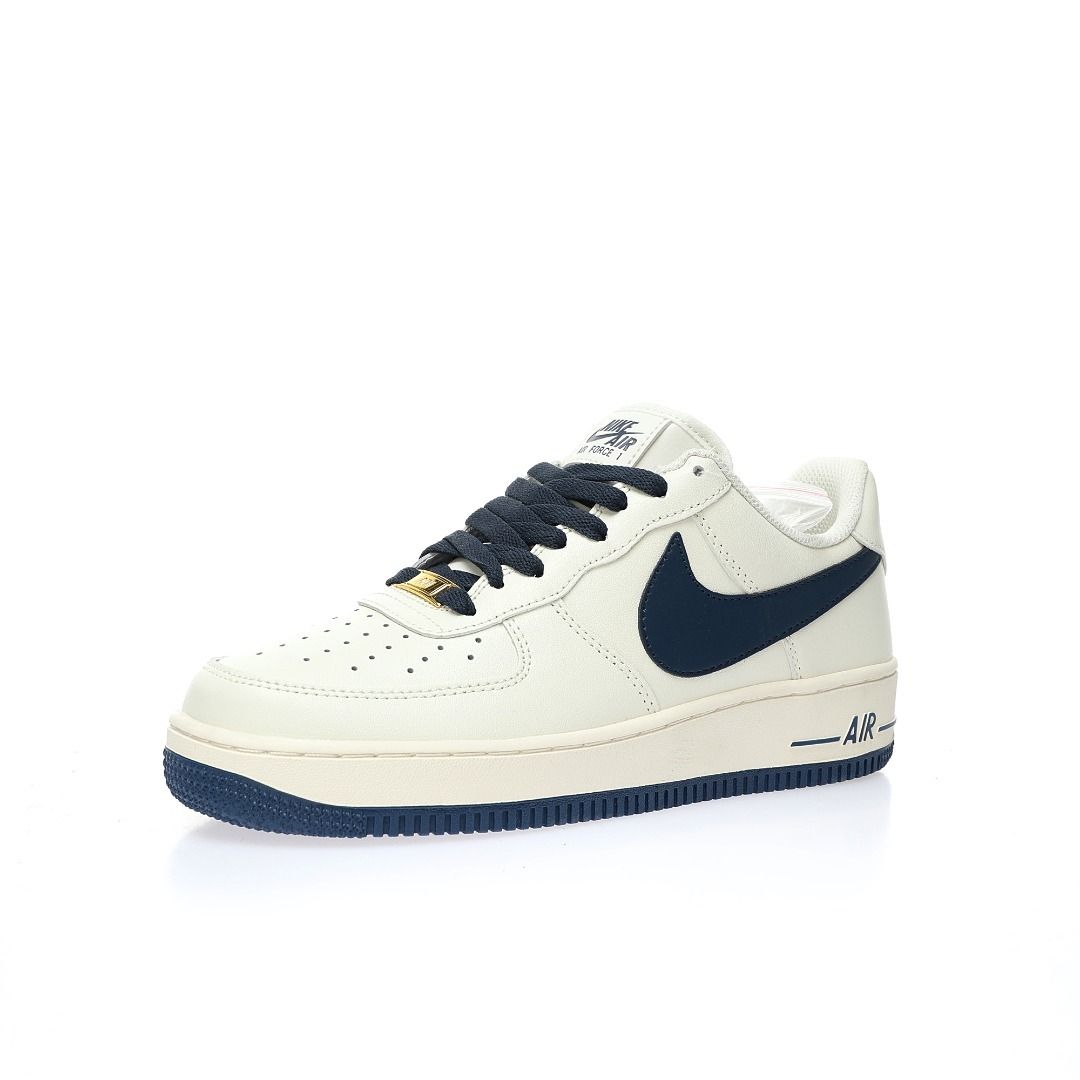 Air force 1 navy blue and white cheap