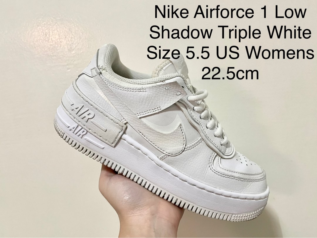 Original Nike Airforce Shadow Triple White Nike AF1 Shadow, Women's  Fashion, Footwear, Sneakers on Carousell