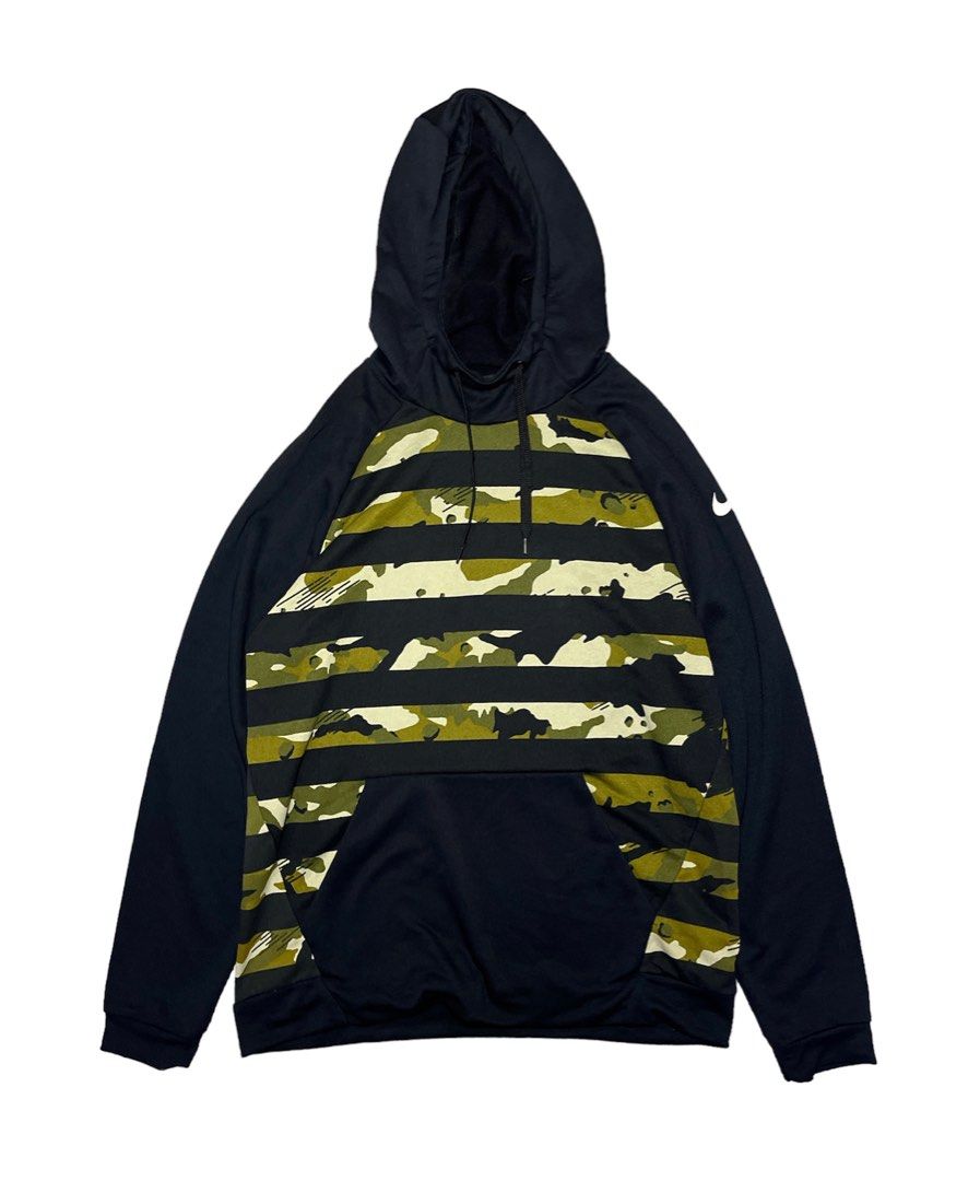 Nike stripe top camo hoodie
