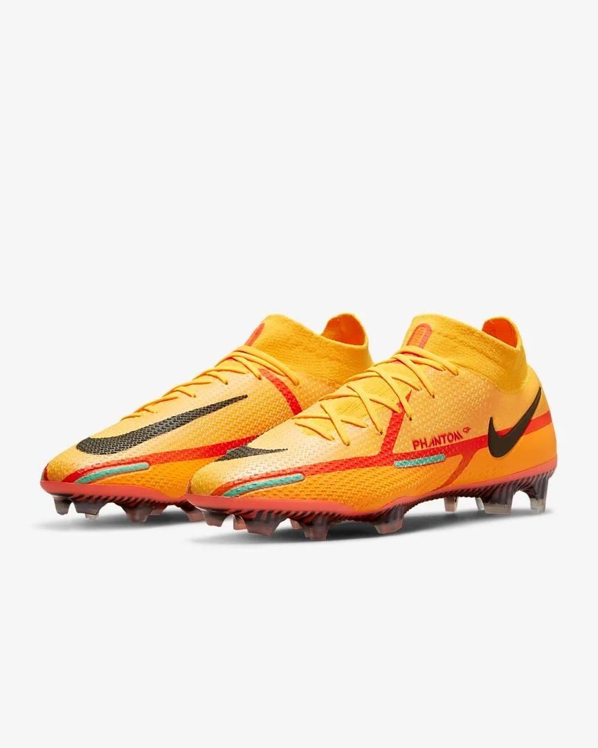 orange and yellow nike football boots