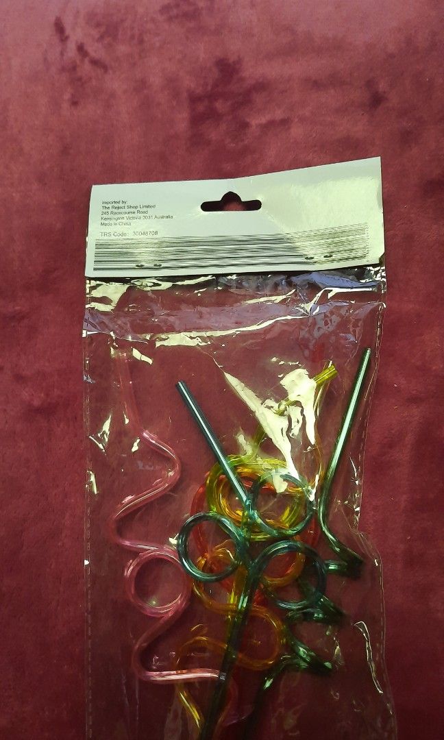 Novelty straws (Category: Water Bottles & Tumblers) located in Manila. Submitted by luckycharm_215 (Listing ID 1242917442, Image 2). Description: imported from Australia.