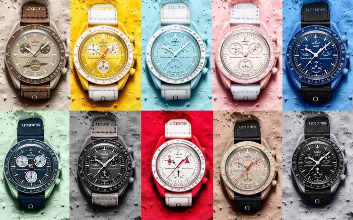 Omega × Swatch MoonSwatch Mars 火星, 名牌, 手錶- Carousell