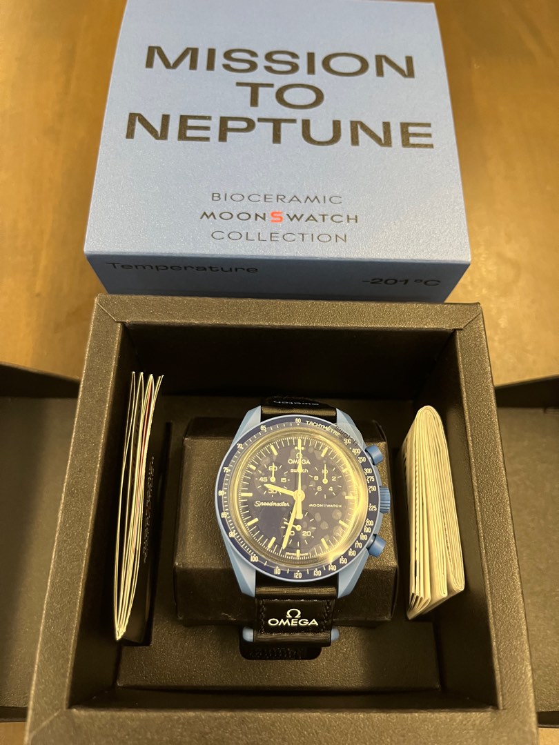 Omega X Swatch mission to Neptune, Luxury, Watches on Carousell