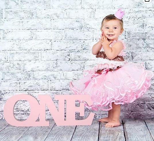 ONE Wooden Letter Sign 1 Year Old Birthday Party Centerpiece Giant ...