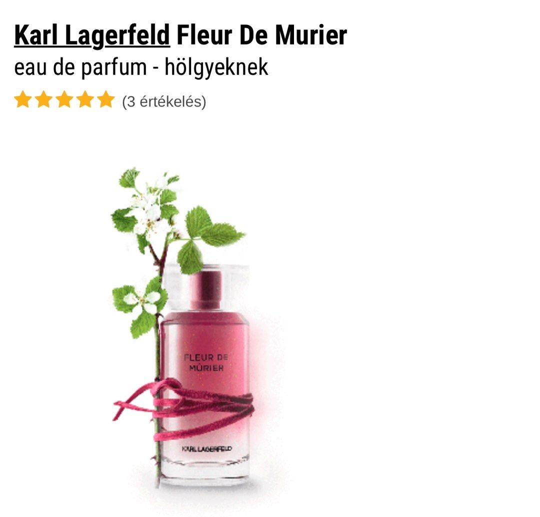 Fleur de Murier by Karl Lagerfeld Eau De Parfum Spray 100ml
