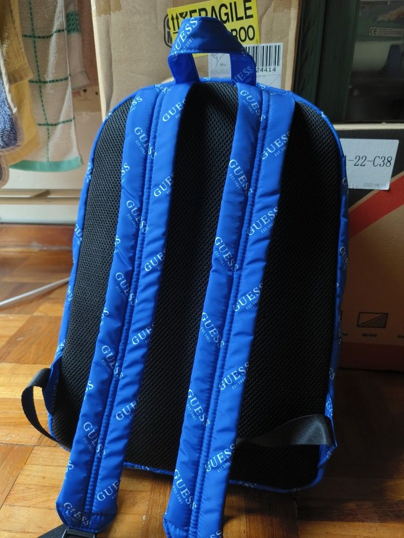 Guess blue 2025 backpack