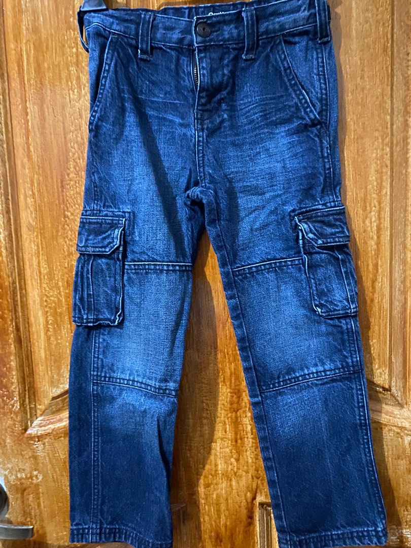 Pantalon Cargo Garçon OshKosh Taille 4T - Bleu - Occasion Très Bon état - Style Pratique Avec Poches