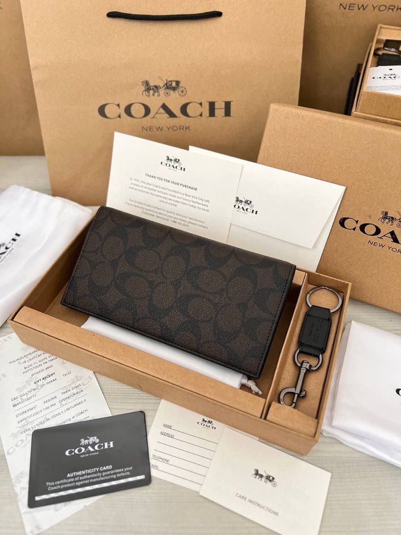 Coach wallet outlet mens discount
