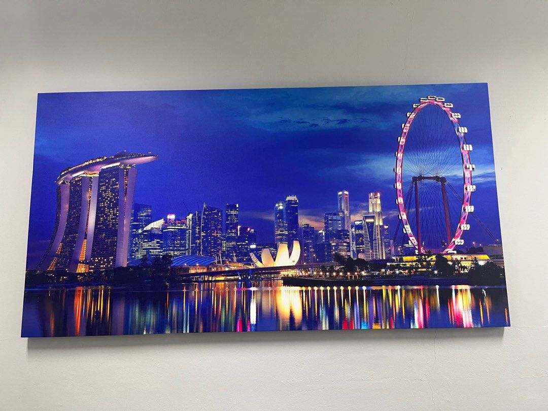 Painting Singapore Flyer (used), Furniture & Home Living, Home Decor