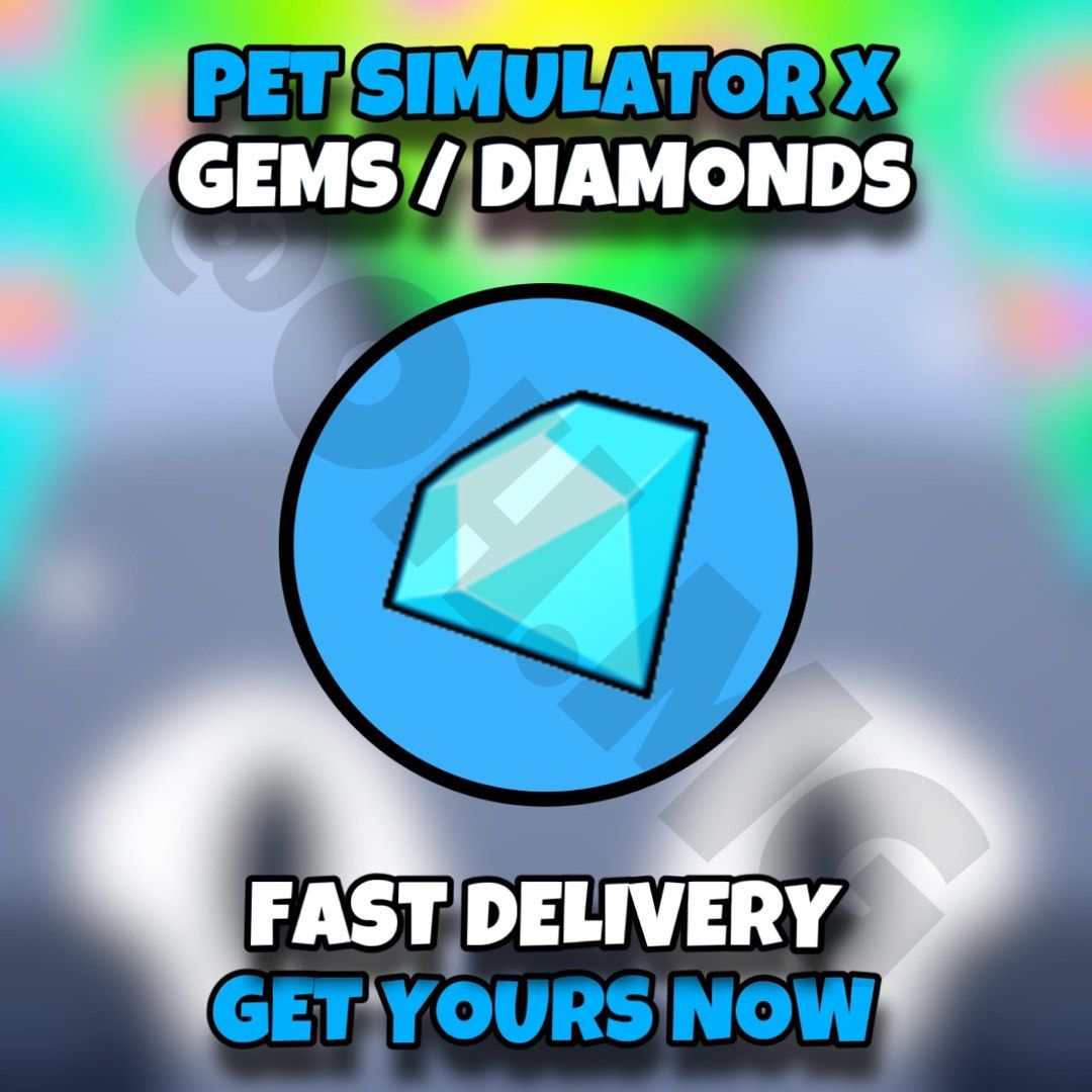 Pet Simulator X Gems Cheap, Video Gaming, Gaming Accessories, In-Game  Products on Carousell