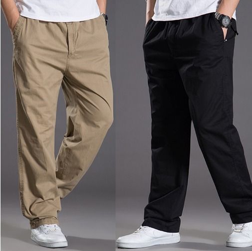 Mens casual outlet work trousers