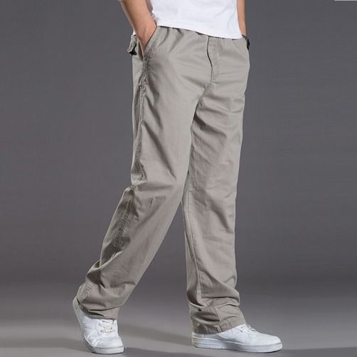 Mens casual outlet work trousers