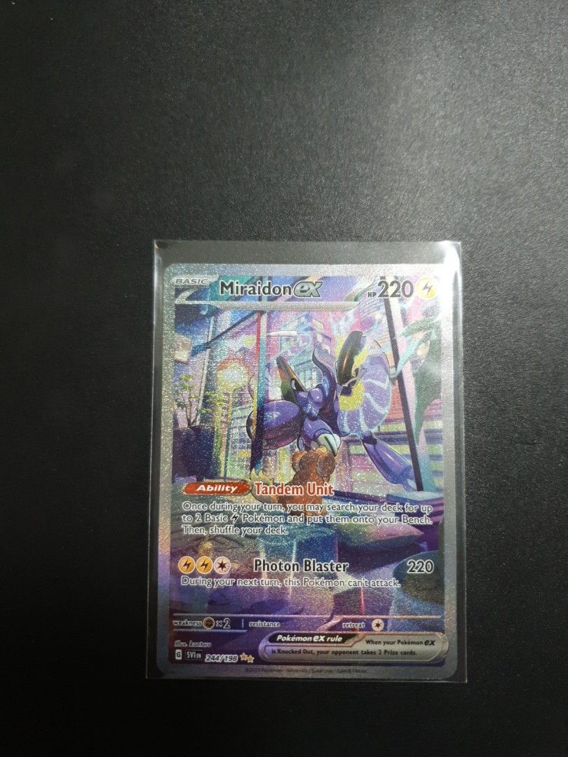 Pokemon TCG Miraidon ex Gold Secret Rare - Scarlet & Violet Base Set,  Hobbies & Toys, Toys & Games on Carousell