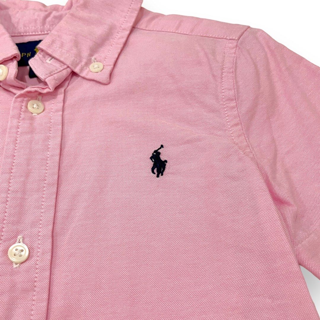 Ralph lauren pink short sleeve shirt shop