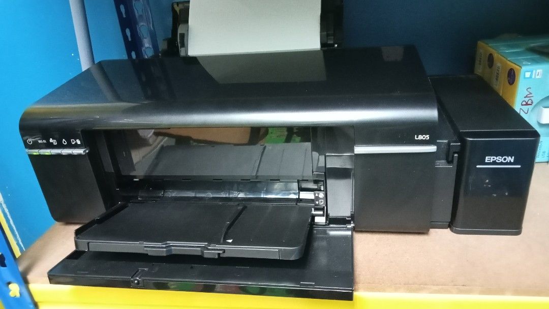 Printer Color Injet Epson L805 Wifi Photo Printing, Computers & Tech ...