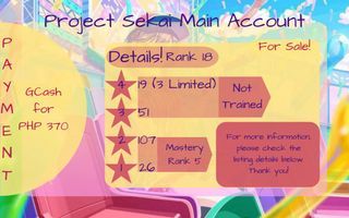 Project Sekai Account (74K+ Crystals)