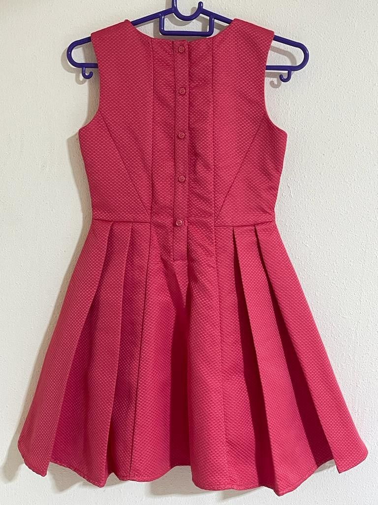 Red cotton summer dress top