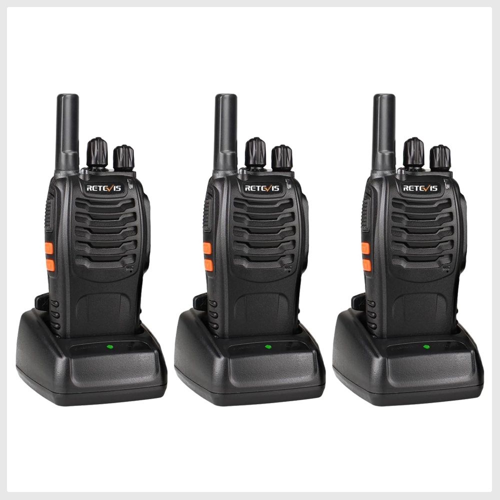 Retevis H-777 Walkie Talkies Rechargeable, Way Radios Long Range,  Portable FRS Two-Way Radios, with USB Charging Station, LED Flashlight, for  Adults Family Outdoor (3 Pack) (Walkie Talkies), Mobile Phones  Gadgets,