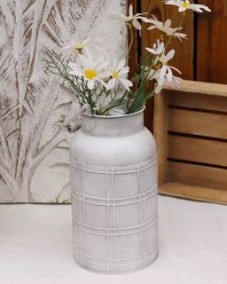 LAST PRICE New Rustic metal jug vase