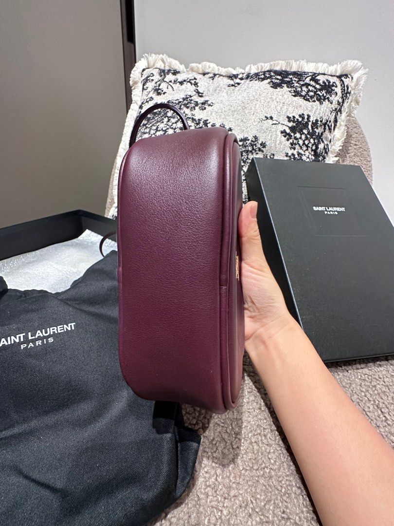 Saint laurent medium lou camera bag in burgundy new arrivals