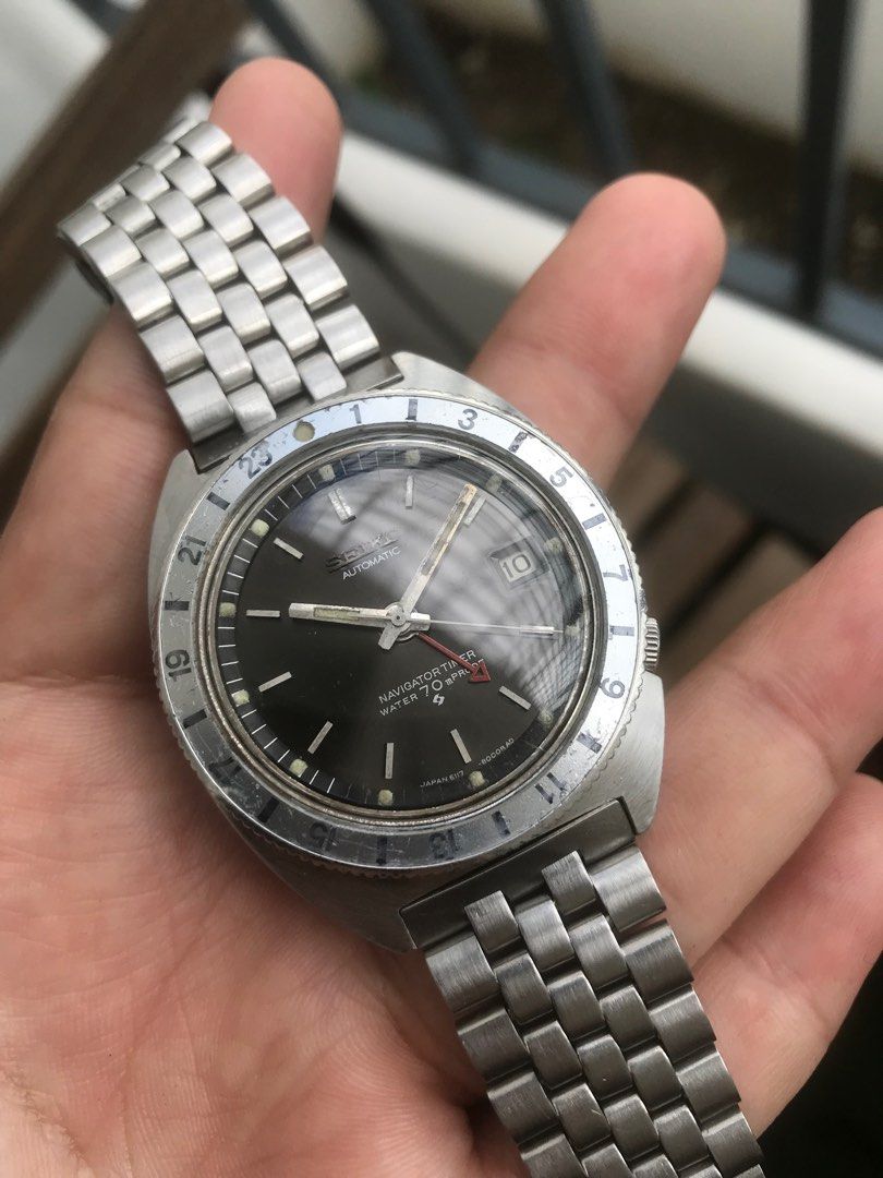 Seiko 6117 8000 Navigator Timer GMT Unpolished For 1 700 51 OFF