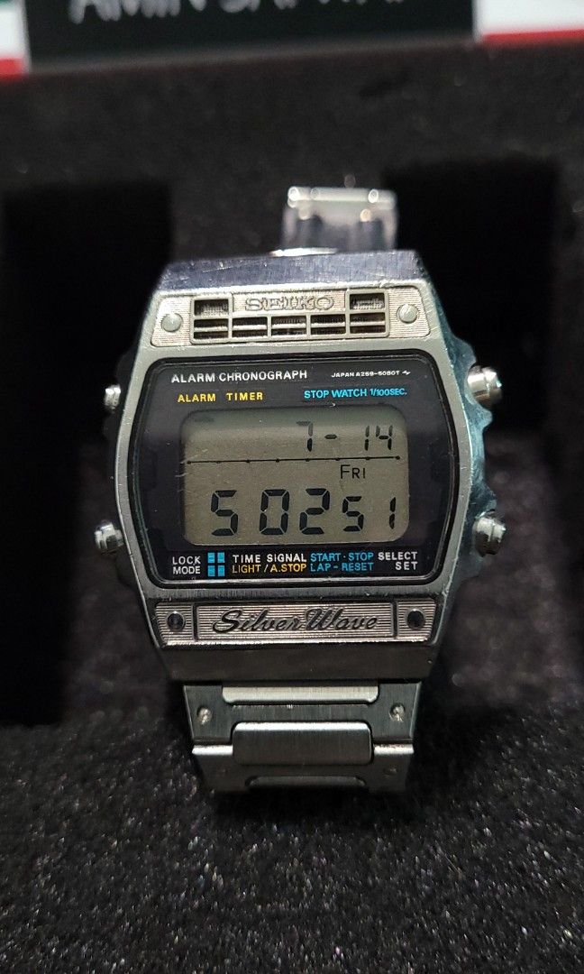 Seiko silver wave digital clearance