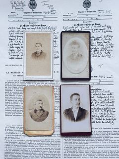 Set 2: Vintage Photo Cabinet Cards (1800s)