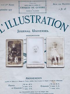 Set 4: Vintage Cabinet Cards of Children from 1800s