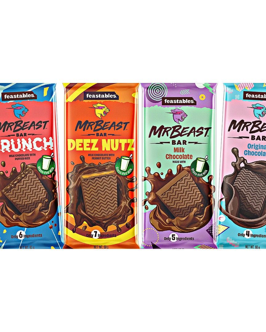 Feastables MrBeast chocolate bars 60g - wholesale - Lithuania, New - The  wholesale platform